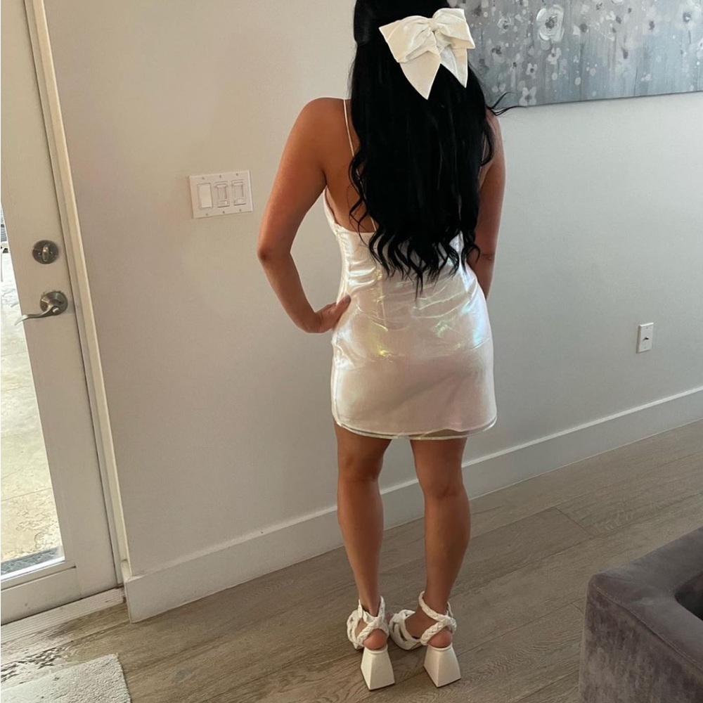 Superdown Iridescent Mini Dress bride bachelorette